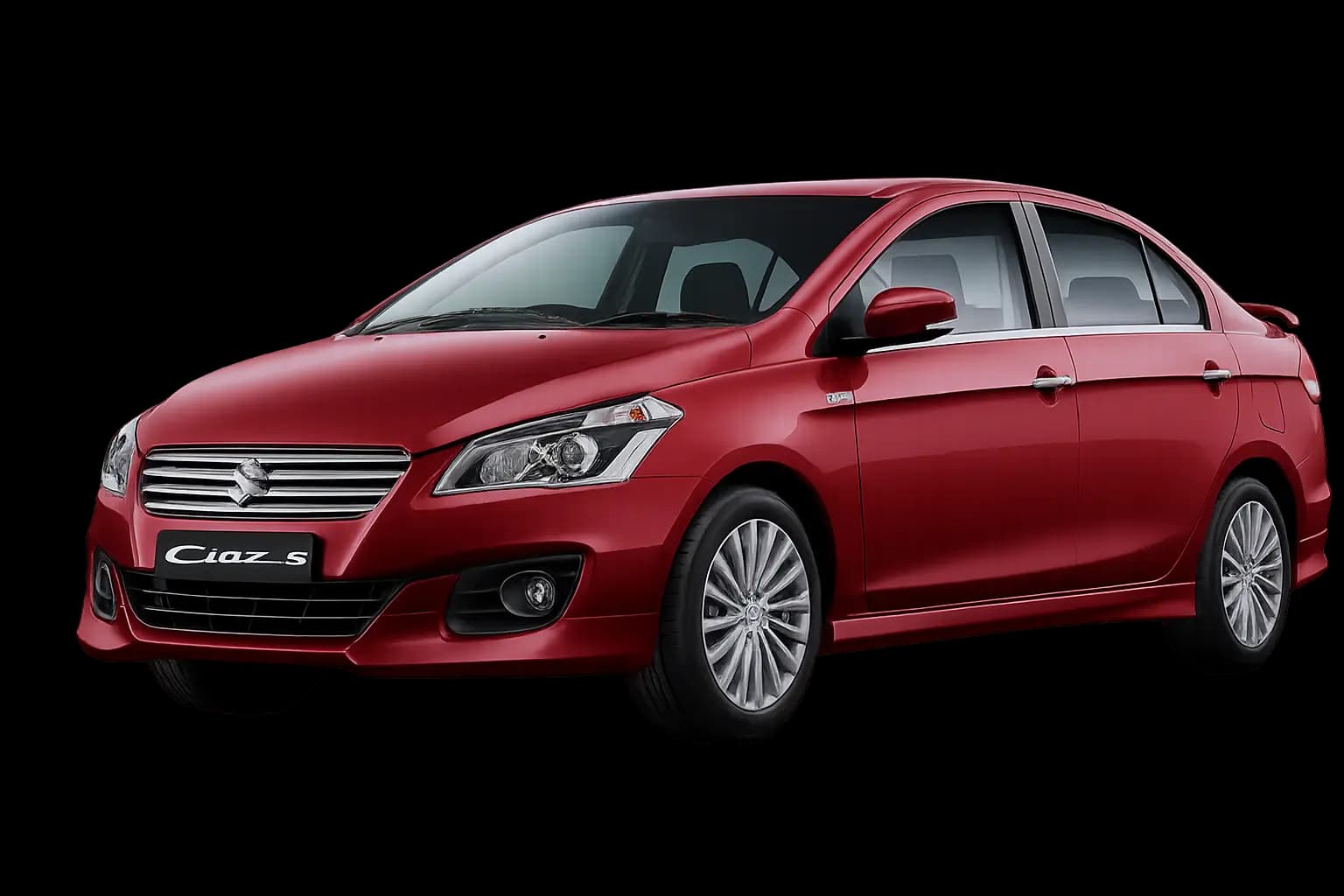 Premium red sedan